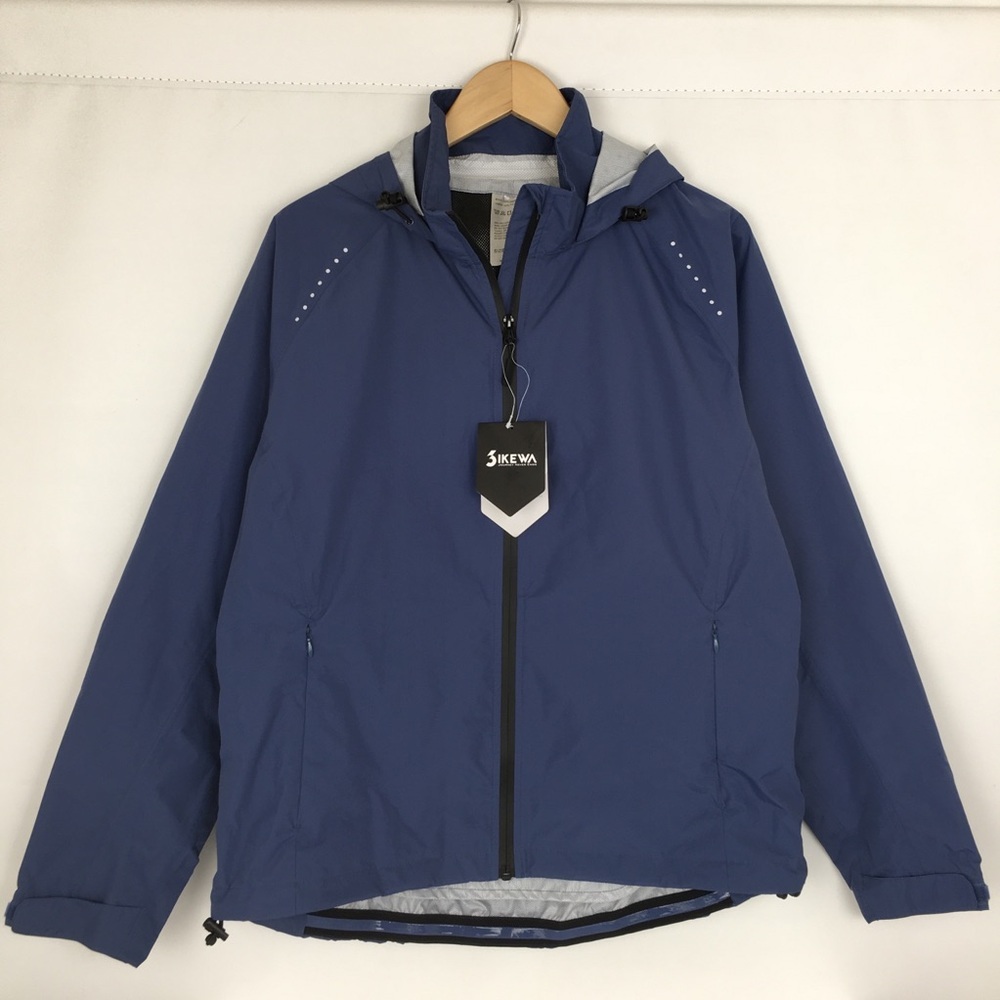 Bikewa Rain Jacket NEW Waterproof Blue Women’s Size L Cycling Outdoor Hiking